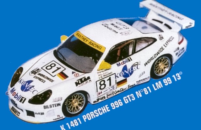 Miniature Porsche 911 Carrera Le Mans 1994 N°54 – Provence Moulage K912 – 1/43 – Occasion